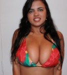 Andria zammi posing her latin huge natural tits 