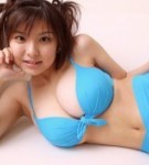 Hanai miri posing in blue bikini 